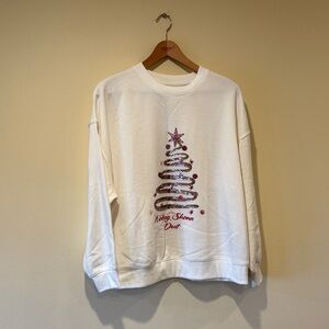 White Christmas Tree Sweatshirt